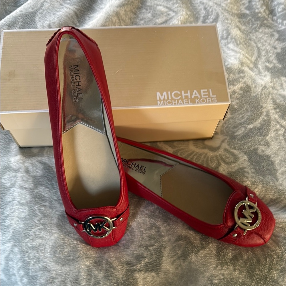 Michael Kors Red Women's Flats